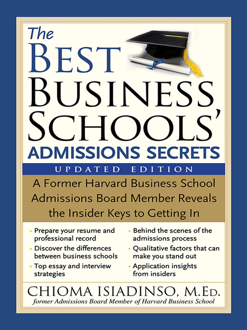 Cover image for The Best Business Schools' Admissions Secrets